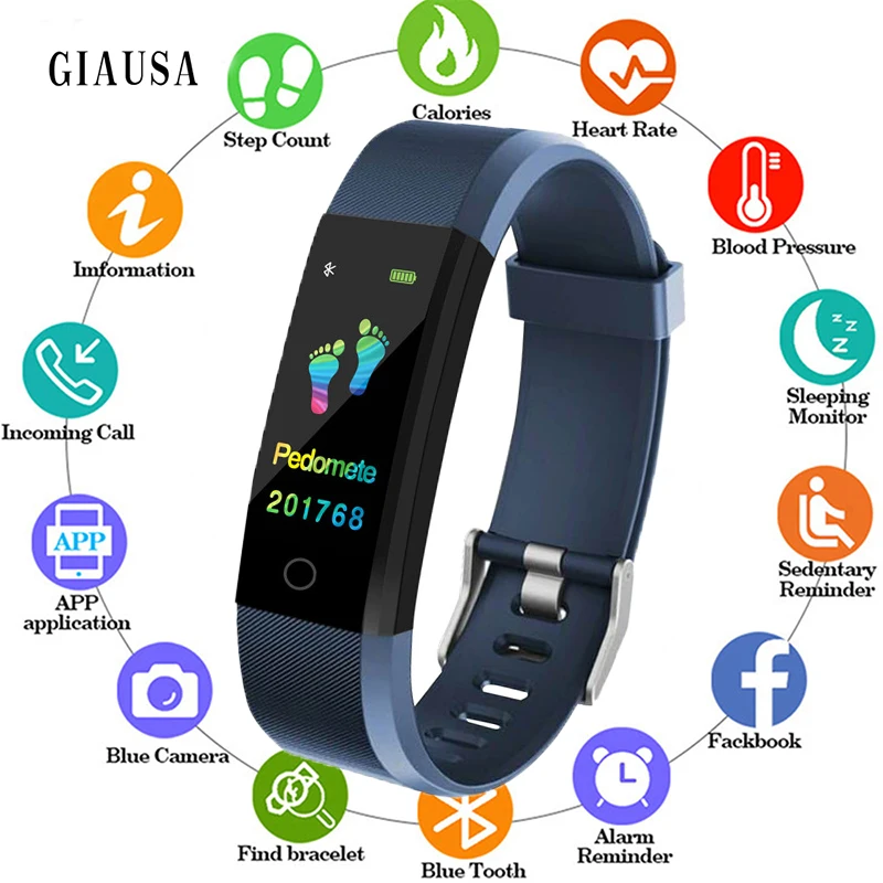 Smart Watch Health Monitor Heart Rate Blood Pressure Pedometer Bluetooth Waterproof Sports Bracelet Smartband PK Mi Band 3
Smart Watch Health Monitor Heart Rate Blood Pressure Pedometer Bluetooth Waterproof Sports Bracelet Smartband PK Mi Band 3