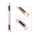 ROSALIND Nail Art Manicure acrylic Brush Tool Set Material Double Head Glitter Powder Gel Nail Design Polish Gradient Brush