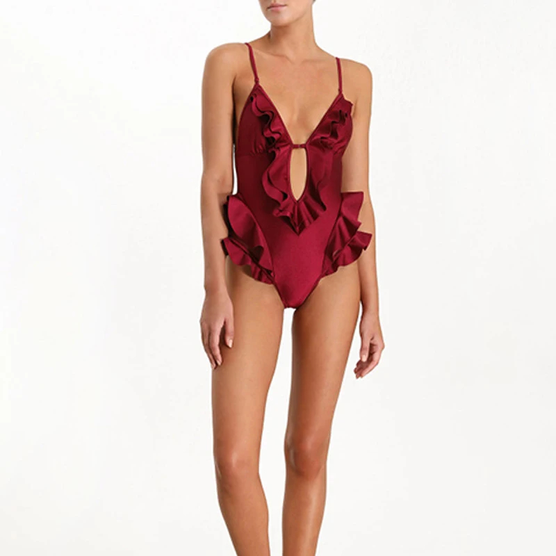 2019 New Fashion Woman Sexy Playsuit Sexy V-Neck Hollow Out Backless Ruffles Swimming Rompers Beach Party Wear
2019 New Fashion Woman Sexy Playsuit Sexy V-Neck Hollow Out Backless Ruffles Swimming Rompers Beach Party Wear