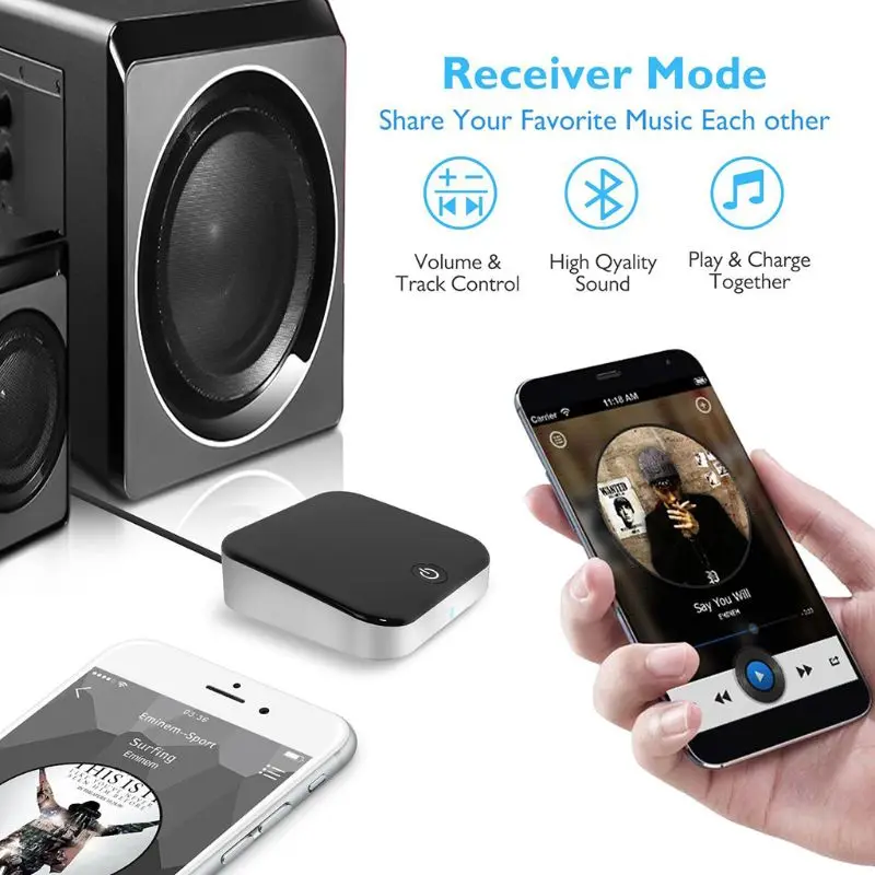 Bluetooth 4.1Fiber Coaxial CSR Transmitter Bluetooth Receiver Wireless Audio Adapter with Optical Toslink/SPDIF + 3.5mm Stereo C
Bluetooth 4.1Fiber Coaxial CSR Transmitter Bluetooth Receiver Wireless Audio Adapter with Optical Toslink/SPDIF + 3.5mm Stereo C