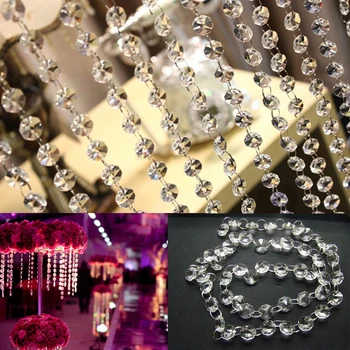 14mm Wedding Decoration Crystals Acrylic Octagonal Beads String Prisms Garland Chandelier Hanging Curtain for Home Party
14mm Wedding Decoration Crystals Acrylic Octagonal Beads String Prisms Garland Chandelier Hanging Curtain for Home Party