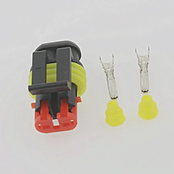 100pcs/lot Tyco 2 Pin/Way Female Superseal AMP Auto Sealed Wire Harness Connector Plug 282080-1 282080-2
100pcs/lot Tyco 2 Pin/Way Female Superseal AMP Auto Sealed Wire Harness Connector Plug 282080-1 282080-2