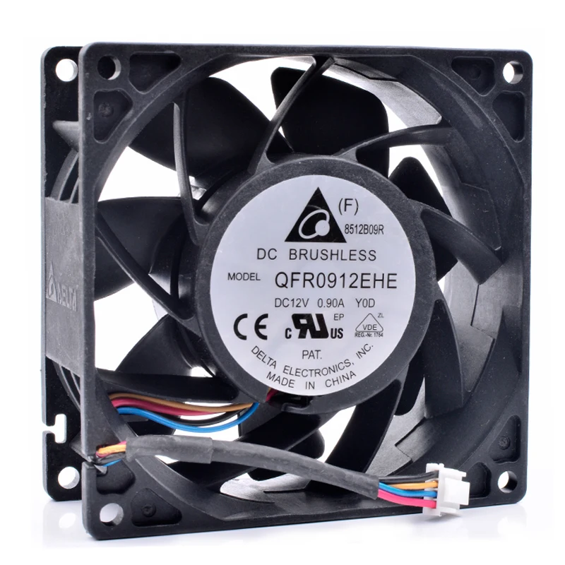 Original QFR0912EHE 9cm 9038 92x92x38mm 12V 0.90A server large air volume cooling fan
Original QFR0912EHE 9cm 9038 92x92x38mm 12V 0.90A server large air volume cooling fan