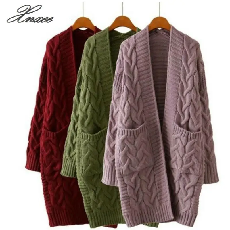 2019 Winter Women Oversize Knitting Long Cardigan with Pockets Loose Causal Sweaters
2019 Winter Women Oversize Knitting Long Cardigan with Pockets Loose Causal Sweaters