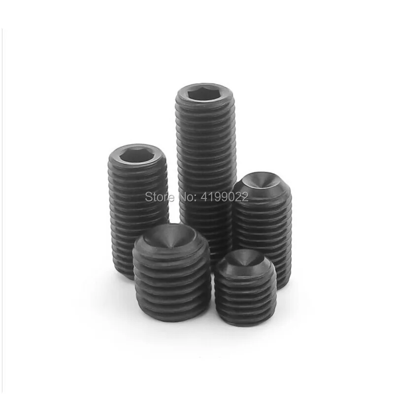 100Pcs DIN916 M2 M2.5 M3 M4 M5 grade 12.9 hex socket Grub Screws black cup point set grub screw
100Pcs DIN916 M2 M2.5 M3 M4 M5 grade 12.9 hex socket Grub Screws black cup point set grub screw