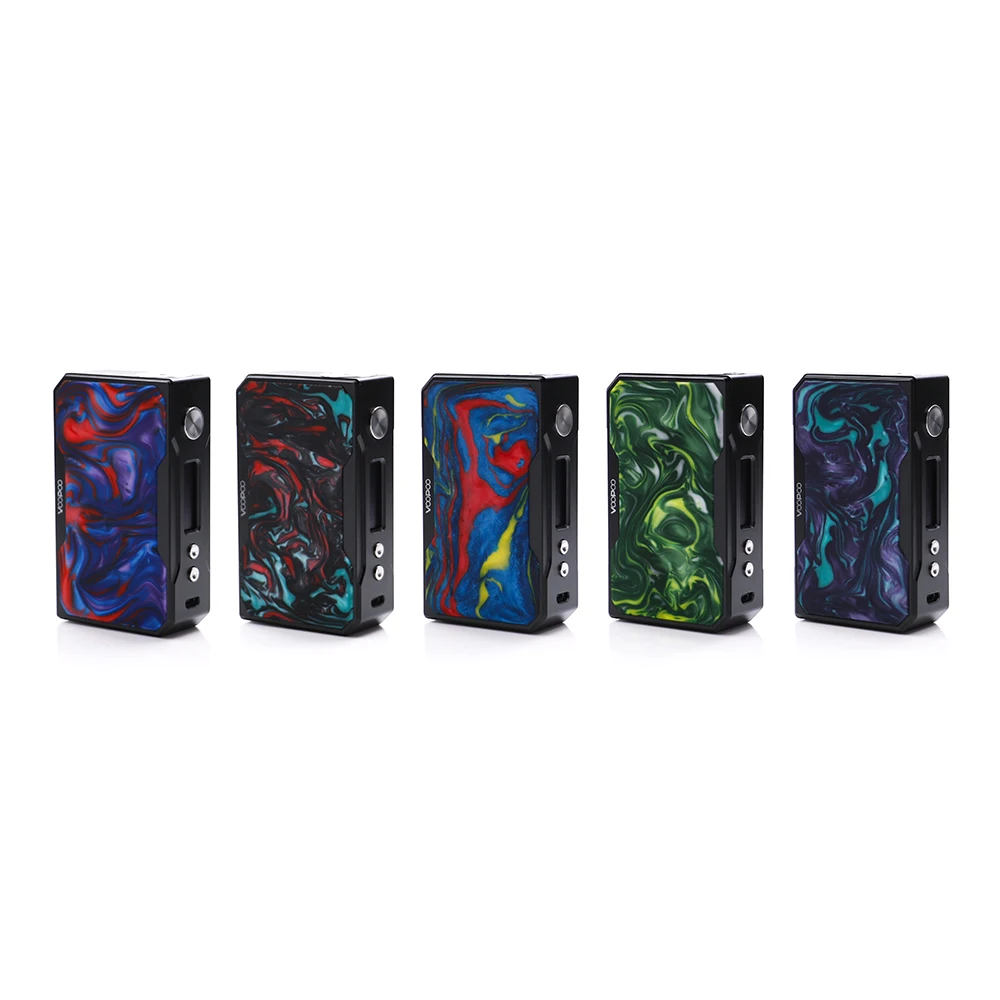 New arrival VOOPOO DRAG 157W TC Box MOD Black Drag Resin 157w box mod Vape with US GENE chip Temperature Control | Электроника
