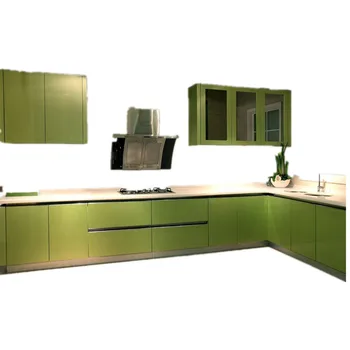 Green Modern high glossy lacquer kitchen cabinet set
Green Modern high glossy lacquer kitchen cabinet set