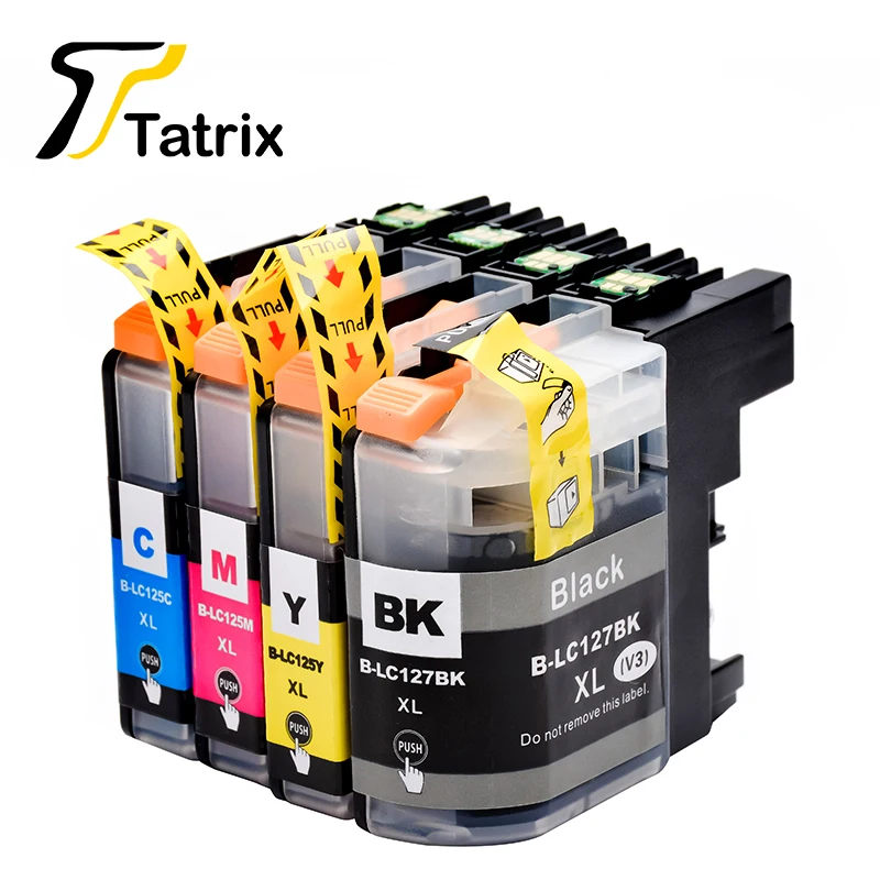 

Tatrix For Brother LC127 LC125 Ink Cartridge For Brother MFC-J4410DW J4510DW J4610DW J4710DW J6520DW J6720DW J6920DW