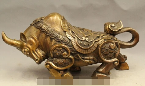 free 20" Chinese Bronze Zodiac Year Folk Cattle Bull Oxen Wealth Money Coins Statue fast 
free 20" Chinese Bronze Zodiac Year Folk Cattle Bull Oxen Wealth Money Coins Statue fast