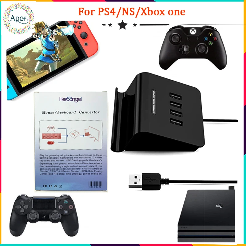 Kmax1 2019 New USB Hub Game Controller Converter Keyboard Mouse Adapter for NSwitch/Xbox one/PS4/PS3
Kmax1 2019 New USB Hub Game Controller Converter Keyboard Mouse Adapter for NSwitch/Xbox one/PS4/PS3