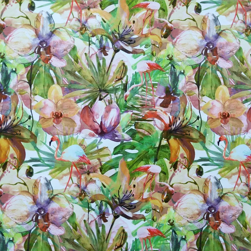 Tropical Plant Flamingo Digital Print Flower Leaf Velvet Sofa Armchair Ottaman Couch Interior Fabric Decorative Cloth 140cm wide
Tropical Plant Flamingo Digital Print Flower Leaf Velvet Sofa Armchair Ottaman Couch Interior Fabric Decorative Cloth 140cm wide