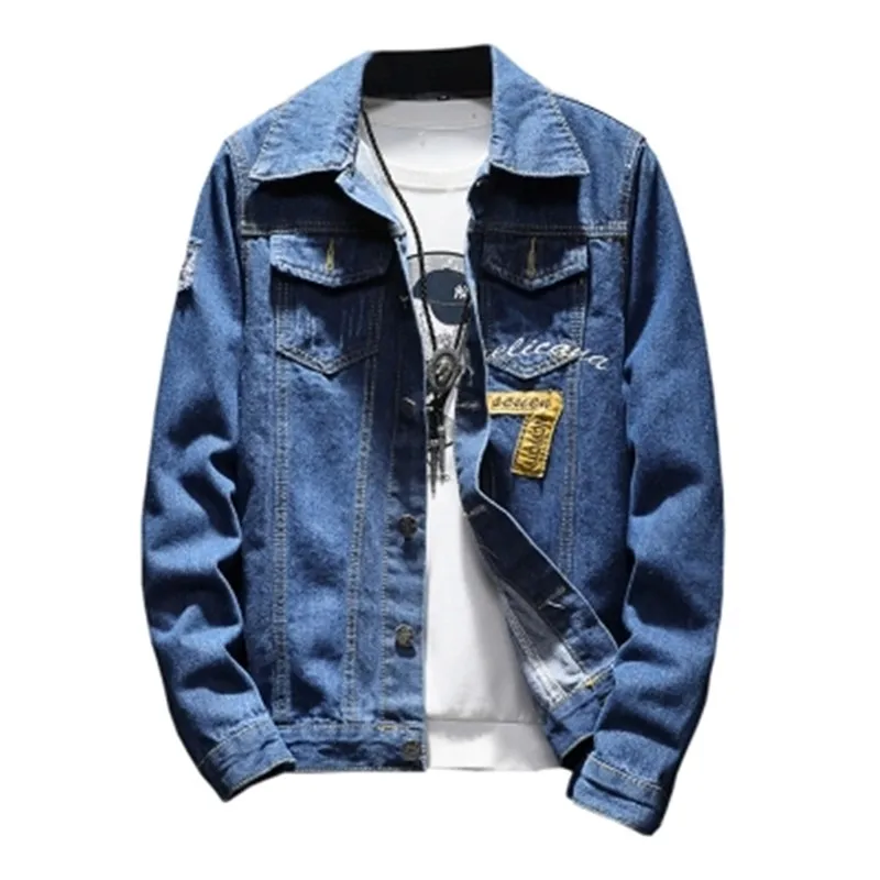 Men's Slim Denim Jacket Fashion Casual High Quality Classic Style Washed Jean Coat Male 2019 New Brand Clothes Coats
Men's Slim Denim Jacket Fashion Casual High Quality Classic Style Washed Jean Coat Male 2019 New Brand Clothes Coats