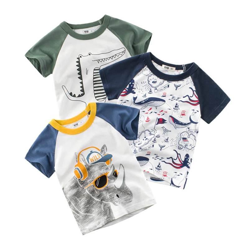 Children Cartoon Animal T-shirts 2019 Summer Baby Boys & Girls Cotton Tops Tees Kids Summer Clothes Short Sleeve T-Shirt For Boy
Children Cartoon Animal T-shirts 2019 Summer Baby Boys & Girls Cotton Tops Tees Kids Summer Clothes Short Sleeve T-Shirt For Boy