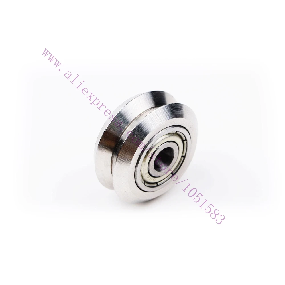 5 шт. Openbuilds двойная V-рейка колесо отверстие 5 мм 304 металлический шкив из нержавеющей стали алюминиевая Экструзионная линия для 3D-принтера