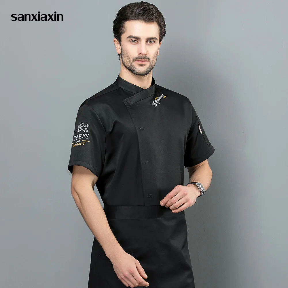 4 colors Food Service embroidery chef uniform hotel catering Kitchen men chef Jacket cooker work clothes chef restaurant uniform
4 colors Food Service embroidery chef uniform hotel catering Kitchen men chef Jacket cooker work clothes chef restaurant uniform