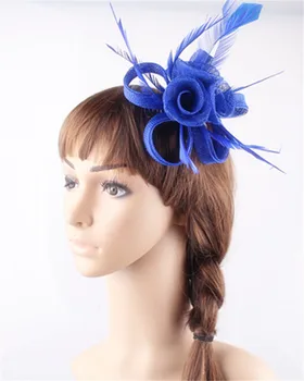 Royal blue DIY small roses fascinators with hair comb sinamay fashion feather headdress elegant women church party accessories
Royal blue DIY small roses fascinators with hair comb sinamay fashion feather headdress elegant women church party accessories