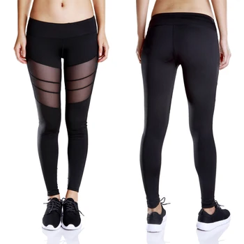 Women Yo-ga High Waist Leggings Slim Mesh Spliced Stretch Elastic Leggings Trousers
Women Yo-ga High Waist Leggings Slim Mesh Spliced Stretch Elastic Leggings Trousers