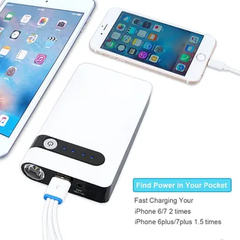 Portable Car Jump Starter Car Battery Booster Portable Phone Charger with LED Flashlight Jump Start For Dead Battery Car
Portable Car Jump Starter Car Battery Booster Portable Phone Charger with LED Flashlight Jump Start For Dead Battery Car