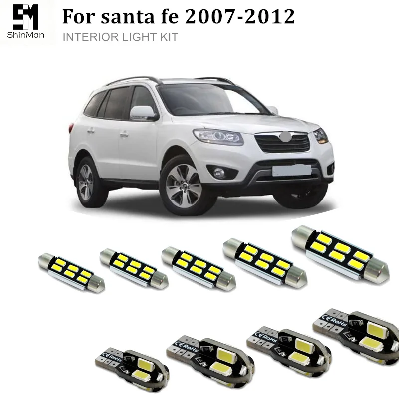 13pcs Car LED Interior Light Dome map Lamp Kit License Plate Light Bulbs for Hyundai Santa Fe 2007-2012 led light bulbs
13pcs Car LED Interior Light Dome map Lamp Kit License Plate Light Bulbs for Hyundai Santa Fe 2007-2012 led light bulbs
