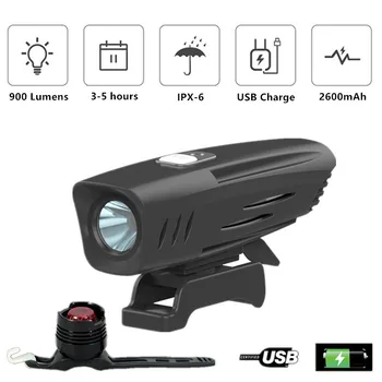 USB T6 LED Bicycle Light Bike Front Lamp Outdoor Built-in Battery & Bike Tail Light
USB T6 LED Bicycle Light Bike Front Lamp Outdoor Built-in Battery & Bike Tail Light