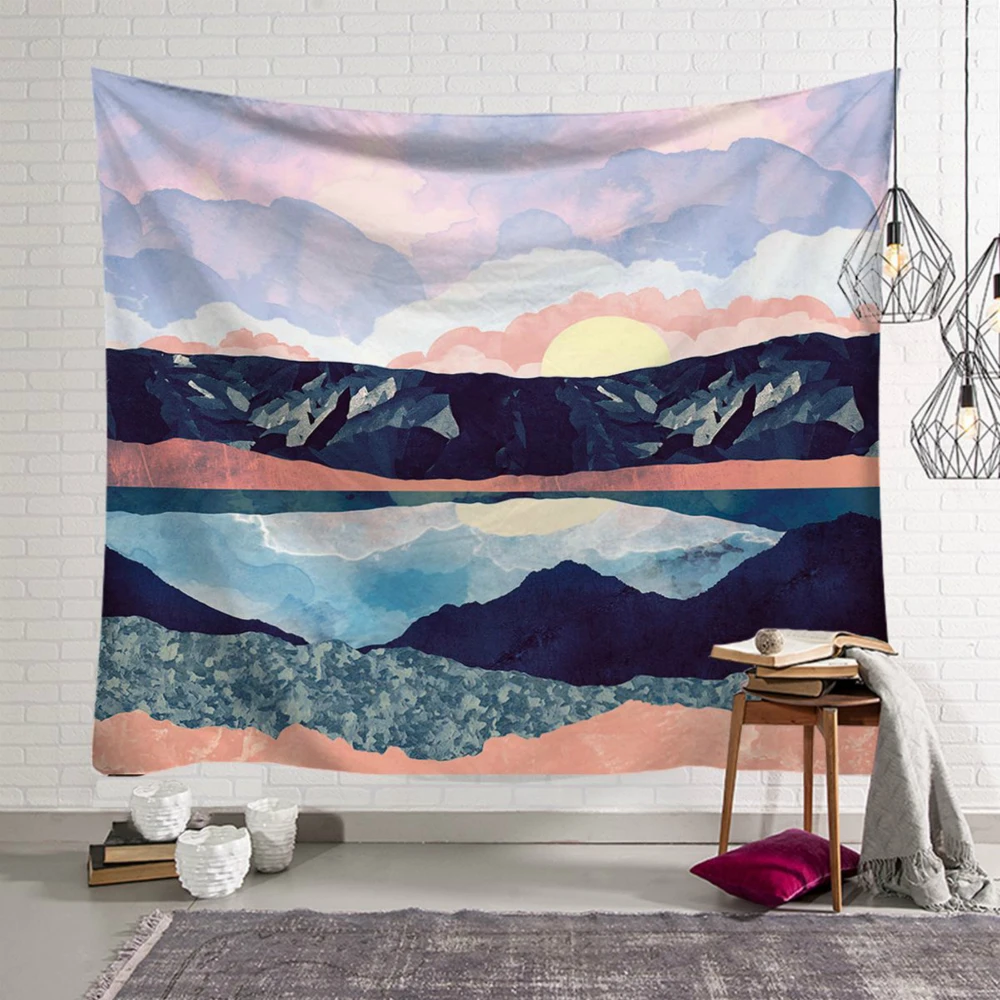 Nordic Style Tapestry Sun Mountain Abstract Hippie Wall Carpet Cloth Boho Decor Macrame Tapestries Polyester Table Yoga Mat
Nordic Style Tapestry Sun Mountain Abstract Hippie Wall Carpet Cloth Boho Decor Macrame Tapestries Polyester Table Yoga Mat