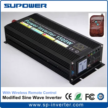 CE RoHS with Wireless Remote Control DC 12V 24V 36V 48V to AC 220V 120V Off Grid Solar Power Inverter 1500W
CE RoHS with Wireless Remote Control DC 12V 24V 36V 48V to AC 220V 120V Off Grid Solar Power Inverter 1500W