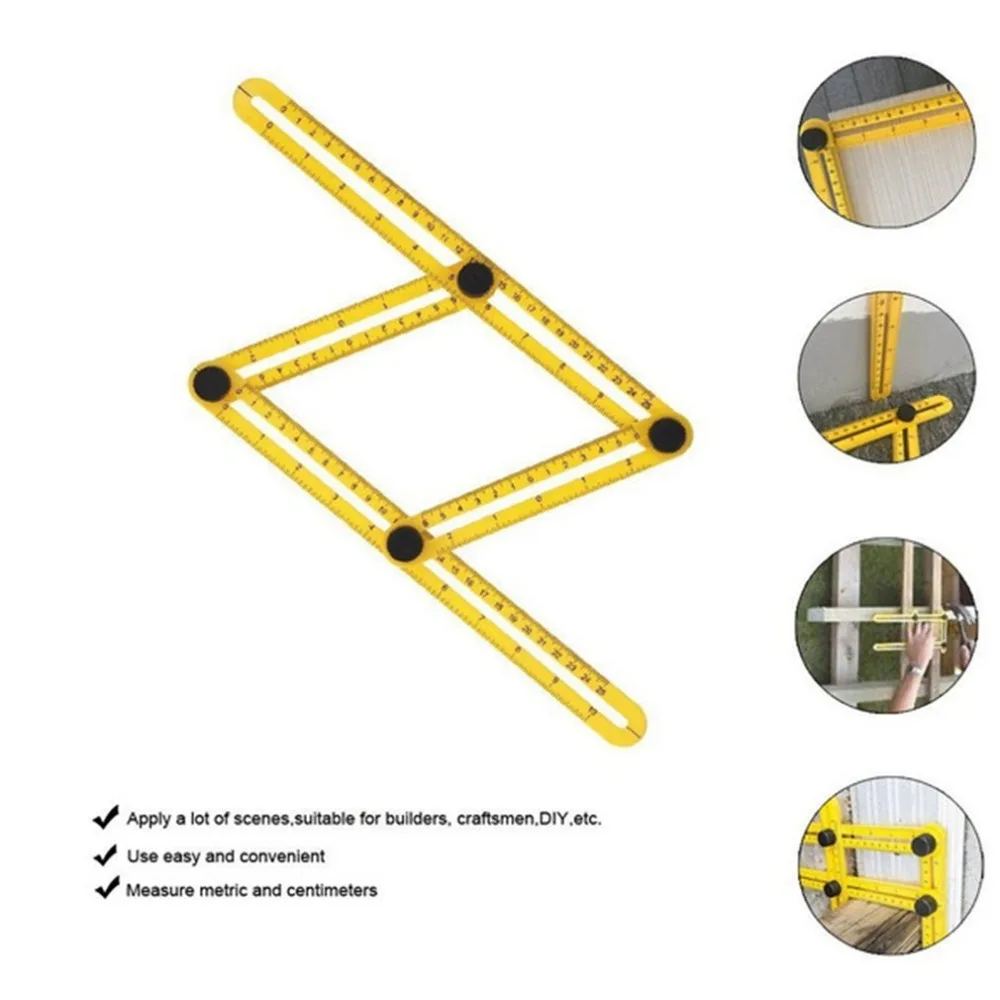 Office Multifunction Ruler Four Corners Activities Four Folding Feet Multi-function Drawing Ruler Hardware Measuring Tools
Office Multifunction Ruler Four Corners Activities Four Folding Feet Multi-function Drawing Ruler Hardware Measuring Tools