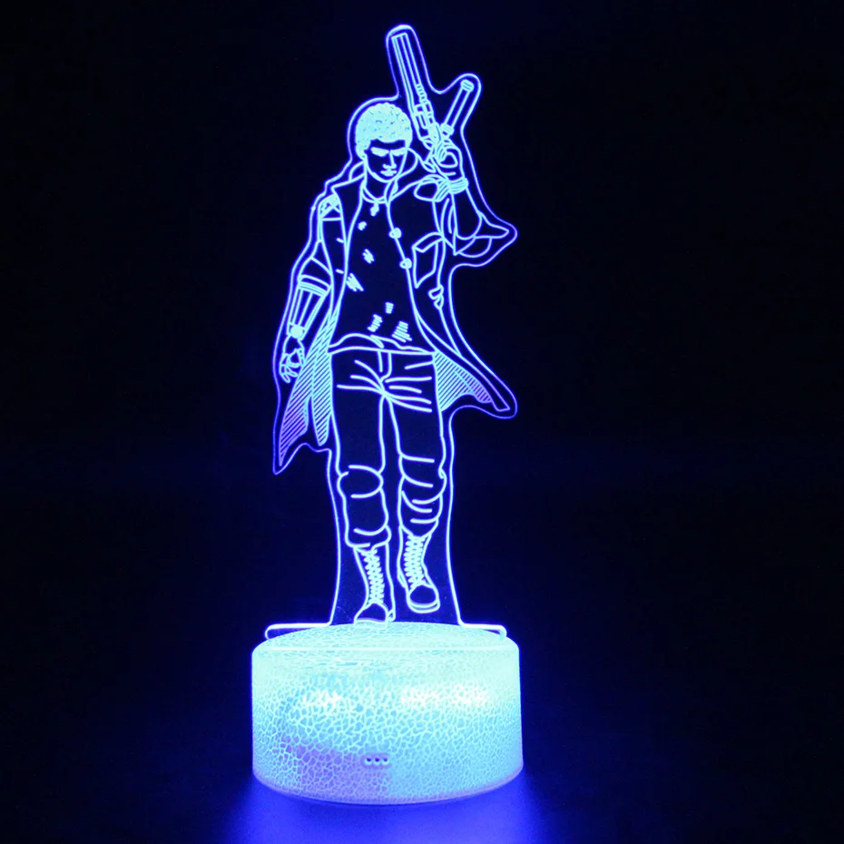 Game Devil May Cry 5 Nero Figure Lamp Touch Switch 3D Table Lamp USB Remote Control Led Night Light Illusion
Game Devil May Cry 5 Nero Figure Lamp Touch Switch 3D Table Lamp USB Remote Control Led Night Light Illusion