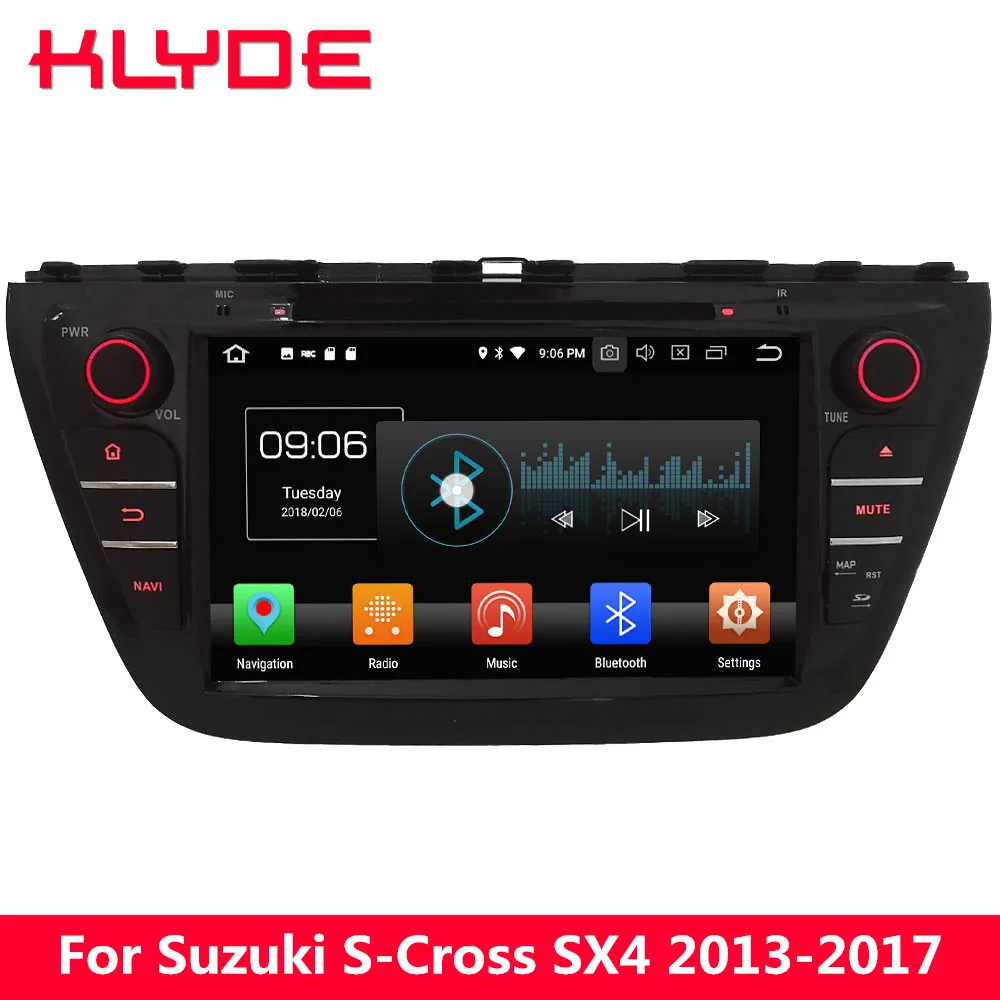 KLYDE 8" 4G WIFI Octa Core PX5 Android 8.0 4GB RAM 32GB ROM Car DVD Player Radio GPS Navigation For Suzuki S-Cross SX4 2014-2017
KLYDE 8" 4G WIFI Octa Core PX5 Android 8.0 4GB RAM 32GB ROM Car DVD Player Radio GPS Navigation For Suzuki S-Cross SX4 2014-2017