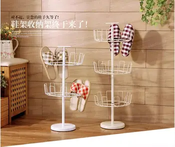 Three layers of rotating shoe rack Creative breathable shoes received the shoe rack door frame
Three layers of rotating shoe rack Creative breathable shoes received the shoe rack door frame