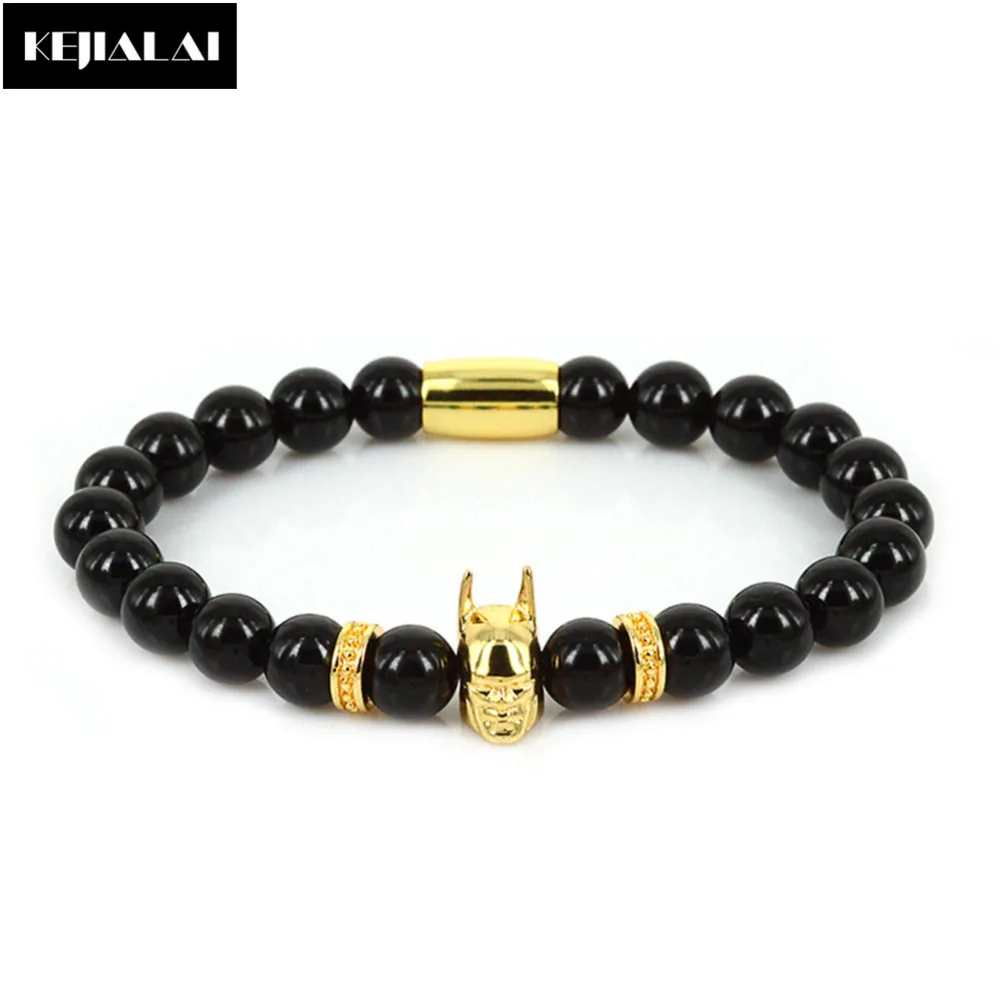 Batman Charm Bracelet Men Jewelry 2017 Fashion Style 8mm Black Beads Batman Charm Super Hero Best Friend Gift
Batman Charm Bracelet Men Jewelry 2017 Fashion Style 8mm Black Beads Batman Charm Super Hero Best Friend Gift