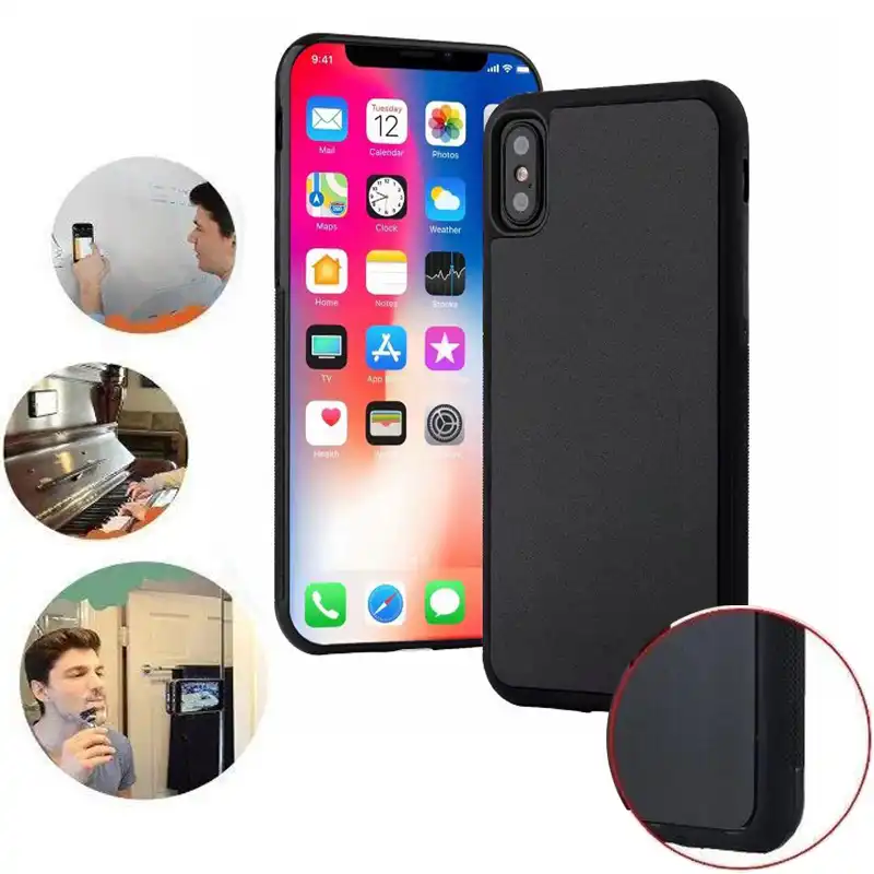 Anti Gravity Phone Case For Iphone 12 11 Pro Max Xr X Xs 8 7 Plus 6 6s 5s Se Shockproof Magical Nano Suction Adsorbed Cover Fitted Cases Aliexpress