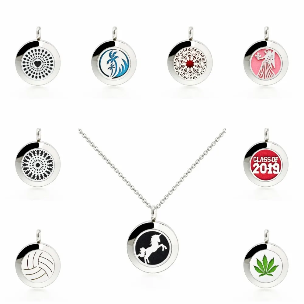20mm Stainless Steel Necklace Pendant Heart Unicorn Maple Leaf Aromatherapy Perfume Diffuser Locket Pendant Jewelry 10pcs Pads
20mm Stainless Steel Necklace Pendant Heart Unicorn Maple Leaf Aromatherapy Perfume Diffuser Locket Pendant Jewelry 10pcs Pads