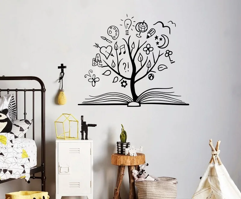 Book tree wall applique vinyl sticker library school classroom home interior living room, kids bedroom wall decoration DS03
Book tree wall applique vinyl sticker library school classroom home interior living room, kids bedroom wall decoration DS03
