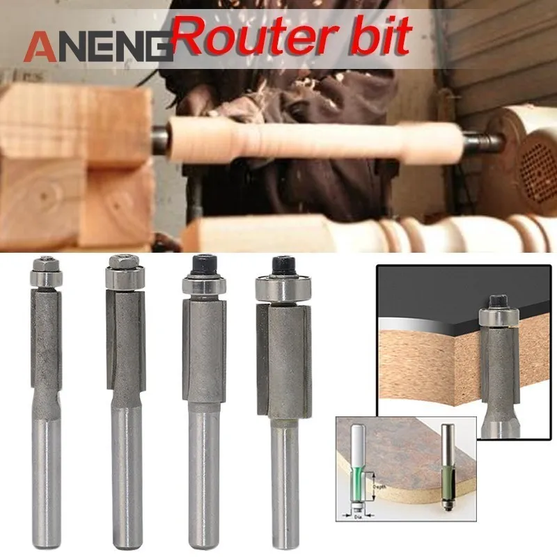 Hot Router Bit Cutter For Wood Flush Trim Bit 1/4'' Straight Shank Carbide Cutter 6/8/10/12mm Milling Cutter Woodworking Tool
Hot Router Bit Cutter For Wood Flush Trim Bit 1/4'' Straight Shank Carbide Cutter 6/8/10/12mm Milling Cutter Woodworking Tool