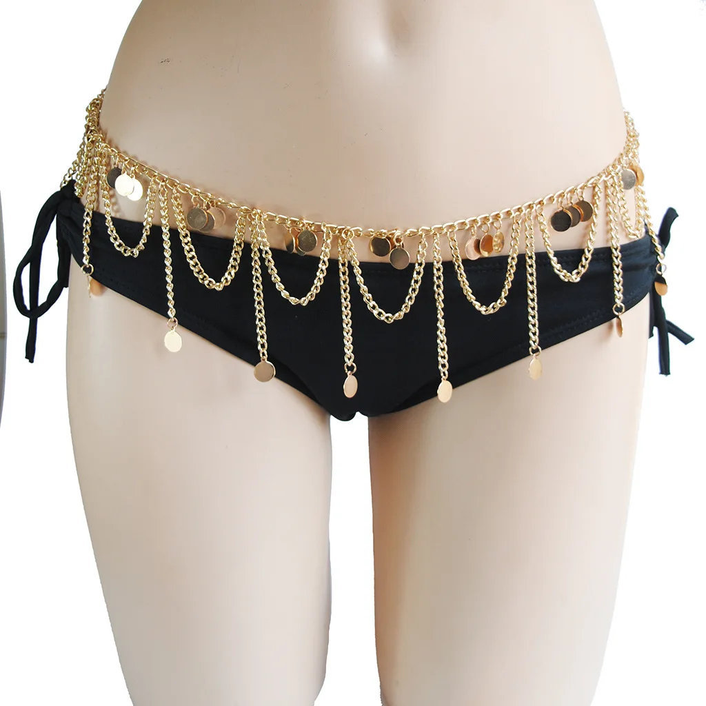New Women belly dance waist chain round metal chain stage performance Waist Belt Accessories Bellydance Belt gold Coin for girls
New Women belly dance waist chain round metal chain stage performance Waist Belt Accessories Bellydance Belt gold Coin for girls