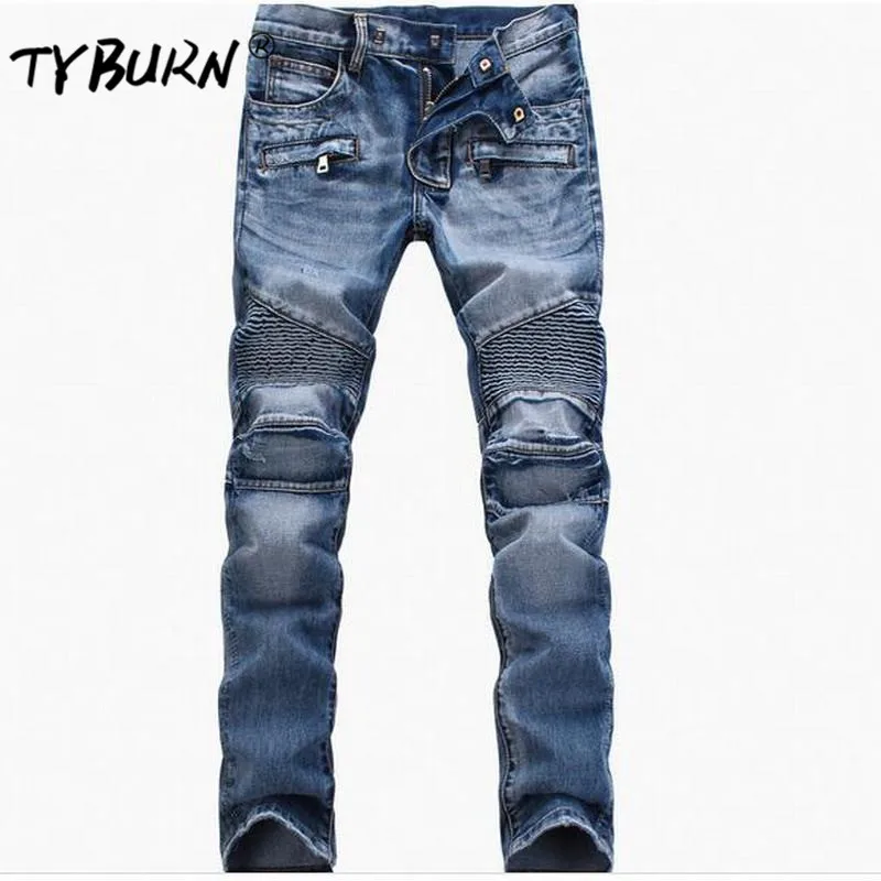 TYBURN 2019 Summer Slim fit Light Blue Jeans Male Men's Jeans Famous Brand Trousers Jeans designer high quality denim pants
TYBURN 2019 Summer Slim fit Light Blue Jeans Male Men's Jeans Famous Brand Trousers Jeans designer high quality denim pants
