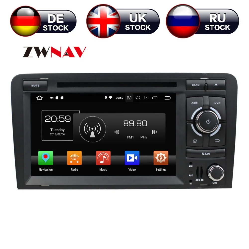 Android 8 4+32G Car CD DVD Player GPS navigation For Audi A3 2006-2013 head unit multimedia player tape recorder
Android 8 4+32G Car CD DVD Player GPS navigation For Audi A3 2006-2013 head unit multimedia player tape recorder
