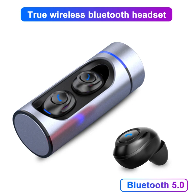 True Wireless Earbuds BT 5.0 TWS bluetooth Headset Stereo Earbuds Earphones HIFI Sports Earphone with 550Mah charging Case Mic
True Wireless Earbuds BT 5.0 TWS bluetooth Headset Stereo Earbuds Earphones HIFI Sports Earphone with 550Mah charging Case Mic