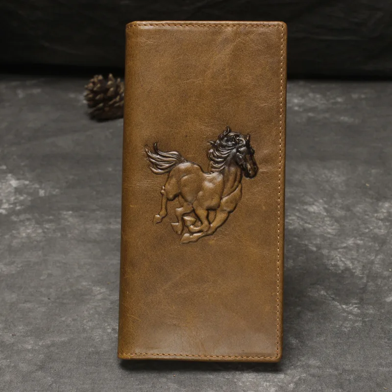 RIFD magnetic leather men's wallet retro embossed leather pattern long leather wallet
RIFD magnetic leather men's wallet retro embossed leather pattern long leather wallet