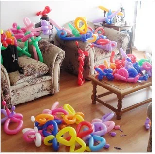 free shipping 100pcs/lot fashion DIY Deformable colored long balloon children's toy wholesale | Игрушки и хобби