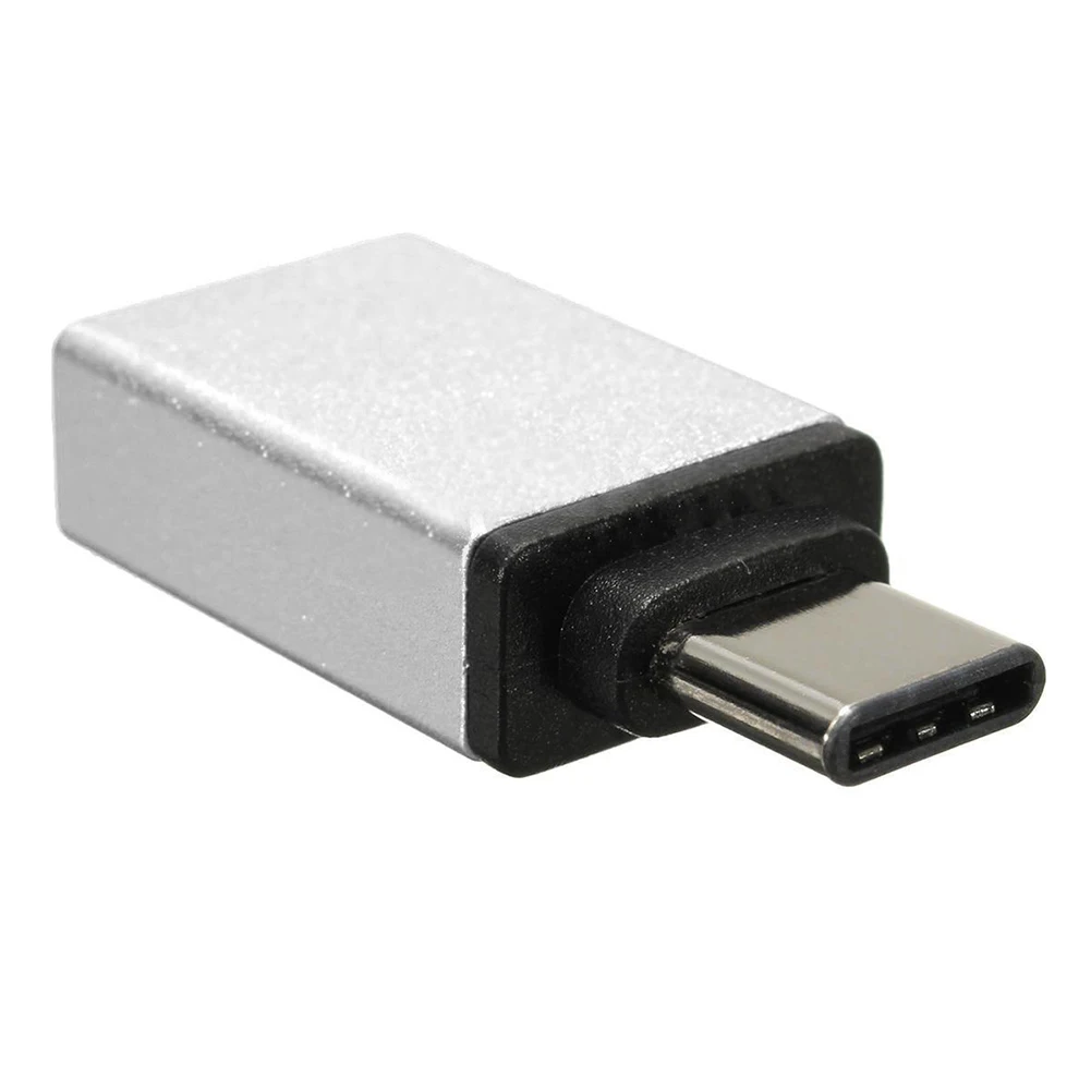Alloy USB 3.1 Type C Male to USB 3.0 Female OTG Data Charge Adapter Converter silver
Alloy USB 3.1 Type C Male to USB 3.0 Female OTG Data Charge Adapter Converter silver