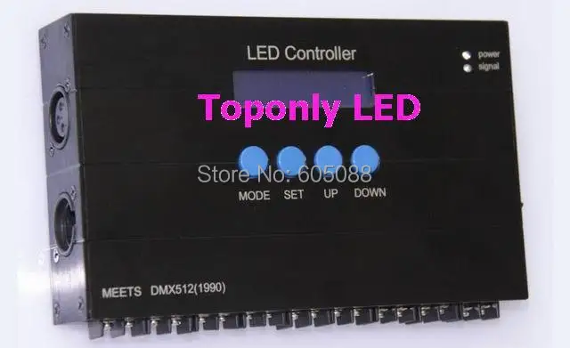 High Quality wireless dmx512 led controller, dmx512 decoder,DC12/24v,with RGB individual dimming function!10pcs/lot hot selling!
High Quality wireless dmx512 led controller, dmx512 decoder,DC12/24v,with RGB individual dimming function!10pcs/lot hot selling!