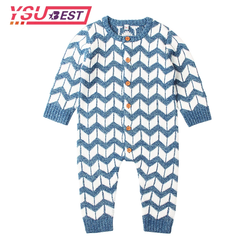 2018 Newborn Baby Boy Girl Romper Onesie Stripe Knitted Long Sleeve Infant Jumpsuits Spring Toddler Coverall Button Up Overalls
2018 Newborn Baby Boy Girl Romper Onesie Stripe Knitted Long Sleeve Infant Jumpsuits Spring Toddler Coverall Button Up Overalls