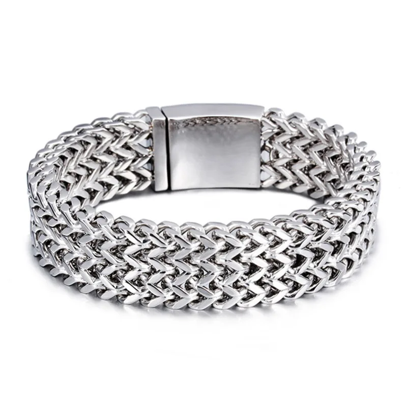 New Fashion Cool Mens Bracelet Solid Stainless Steel Jewelry Link Chain Armband Wristband
New Fashion Cool Mens Bracelet Solid Stainless Steel Jewelry Link Chain Armband Wristband