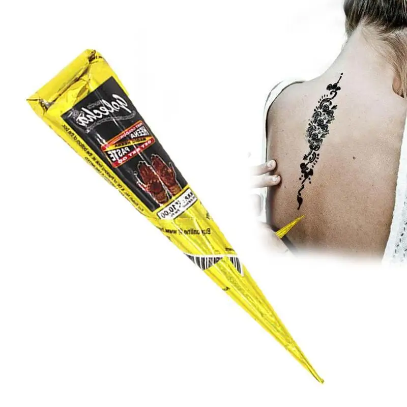 1pcs Indian Henna Tattoo cone paste for Body Face Painting Temporary Henna Tattoo Body Art Sticker Mehndi Body Paint
1pcs Indian Henna Tattoo cone paste for Body Face Painting Temporary Henna Tattoo Body Art Sticker Mehndi Body Paint