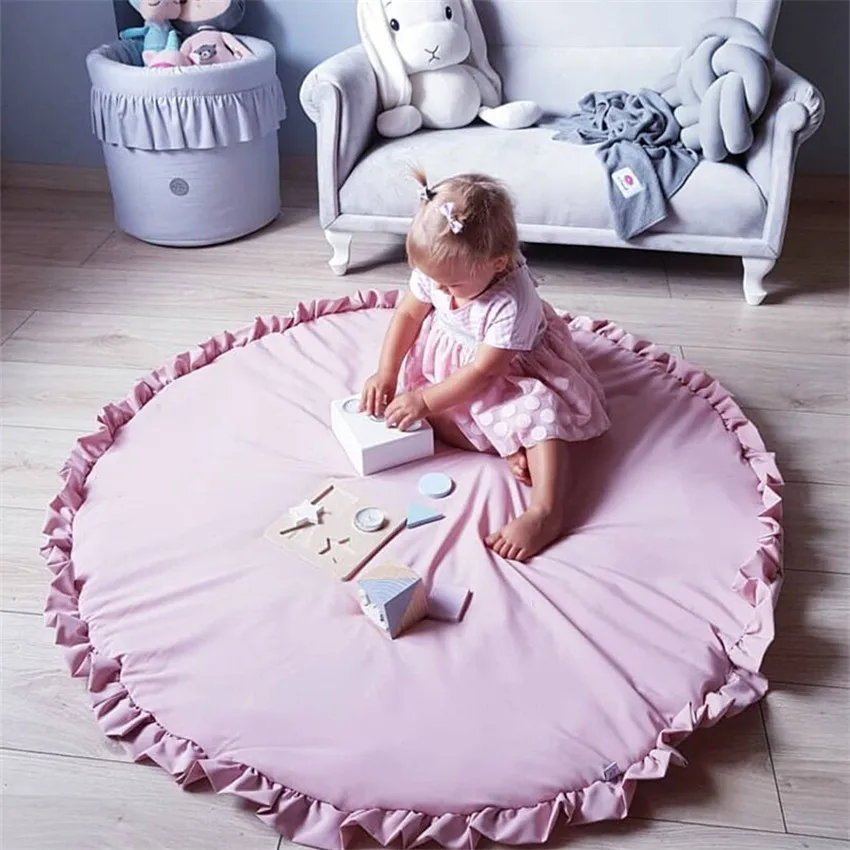 100CM Newborn Baby Play Mats Kids Crawling Soft Cotton Carpet Rugs Round Floor Carpet For Kids Game Pad Children Room Decor Toys
100CM Newborn Baby Play Mats Kids Crawling Soft Cotton Carpet Rugs Round Floor Carpet For Kids Game Pad Children Room Decor Toys