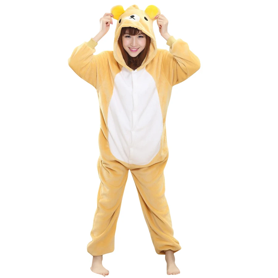 Cartoon Anime Unisex Adult Cosplay Costume Rilakkuma Bear Onesies Pajama For Halloween Carnival Masquerade Party (No Slipper)
Cartoon Anime Unisex Adult Cosplay Costume Rilakkuma Bear Onesies Pajama For Halloween Carnival Masquerade Party (No Slipper)