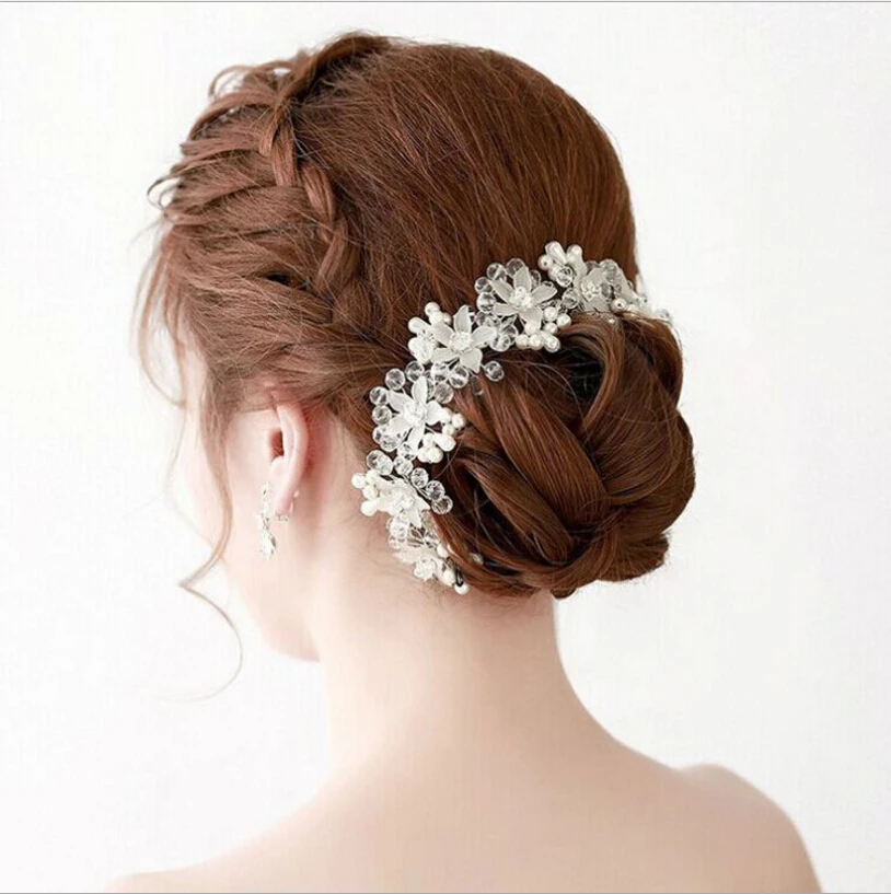 Bridal Hair Ornaments Long Hair Vine Pearl Headband For Women Crystal Flower Luxury Tiara Head Chain Wedding Hair Accessories
Bridal Hair Ornaments Long Hair Vine Pearl Headband For Women Crystal Flower Luxury Tiara Head Chain Wedding Hair Accessories