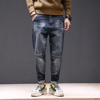 Men's Jeans Casual Fashion Wild Fashion Comfort Simple Loose Personality Large yard Haren Feet Jeans Male size 28-42
Men's Jeans Casual Fashion Wild Fashion Comfort Simple Loose Personality Large yard Haren Feet Jeans Male size 28-42